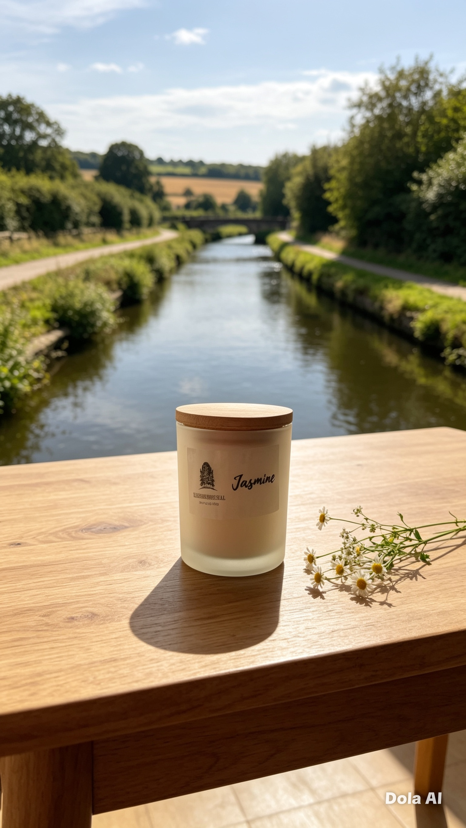 Hand Poured Scented Candle - Jasmine 7oz