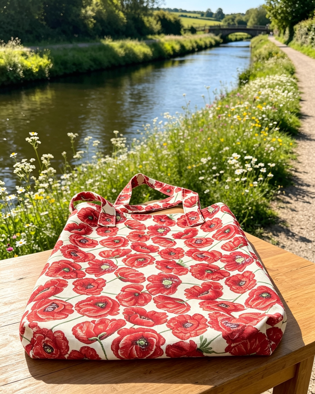 Poppy Print Tote Bag