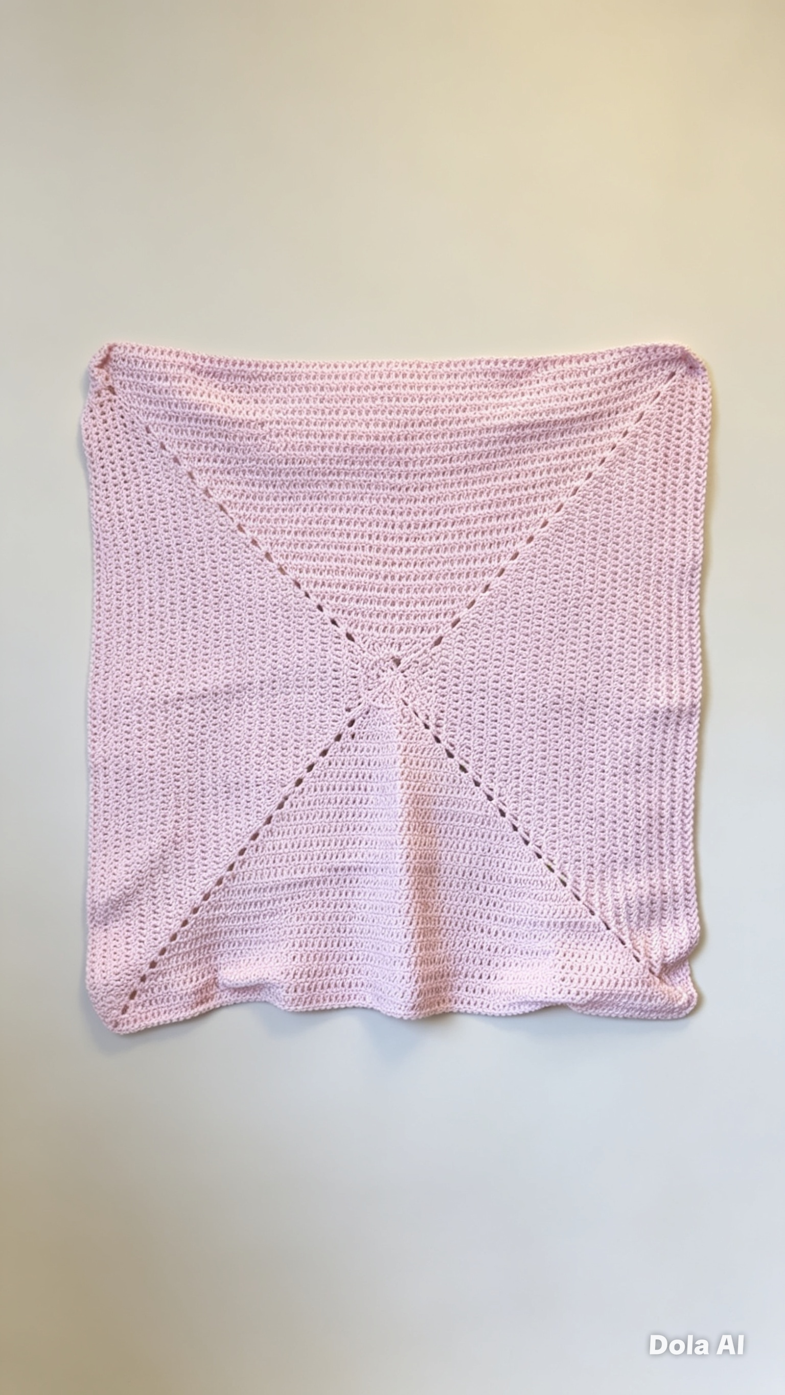 🌸 Soft Pink Textured Blanket