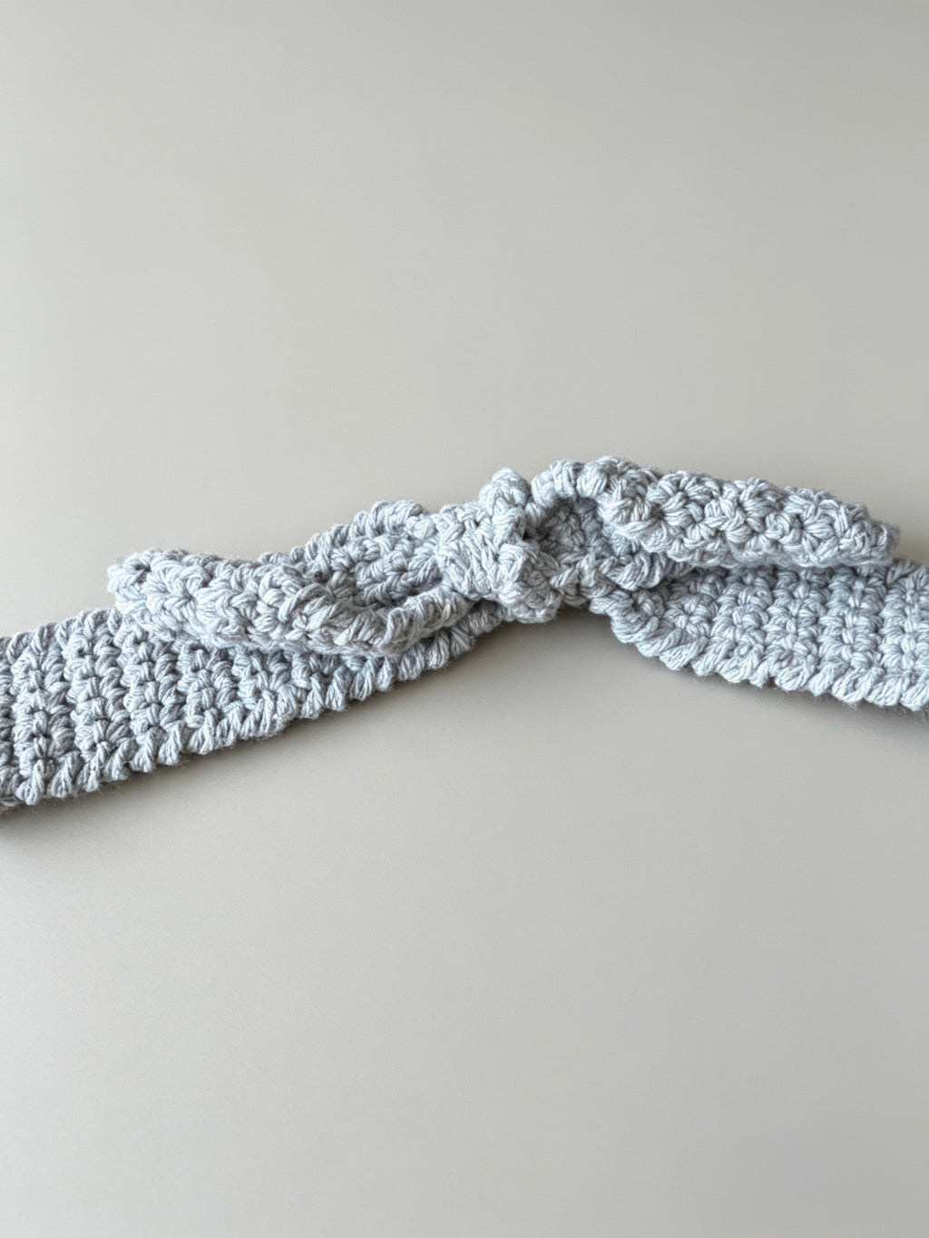 Light Grey Textured Crochet Bag