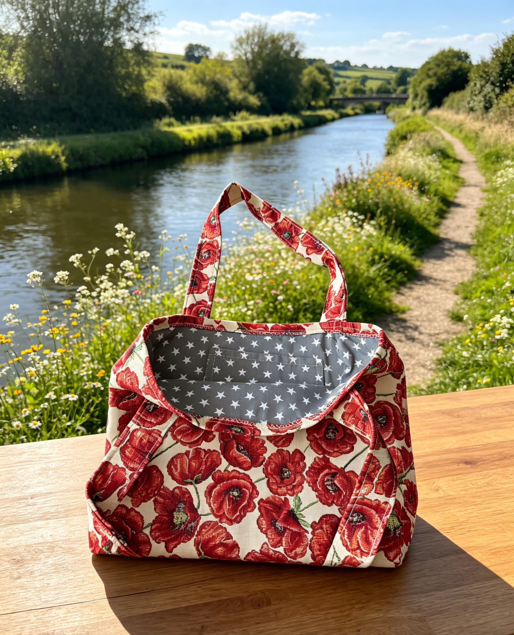 Poppy Print Tote Bag