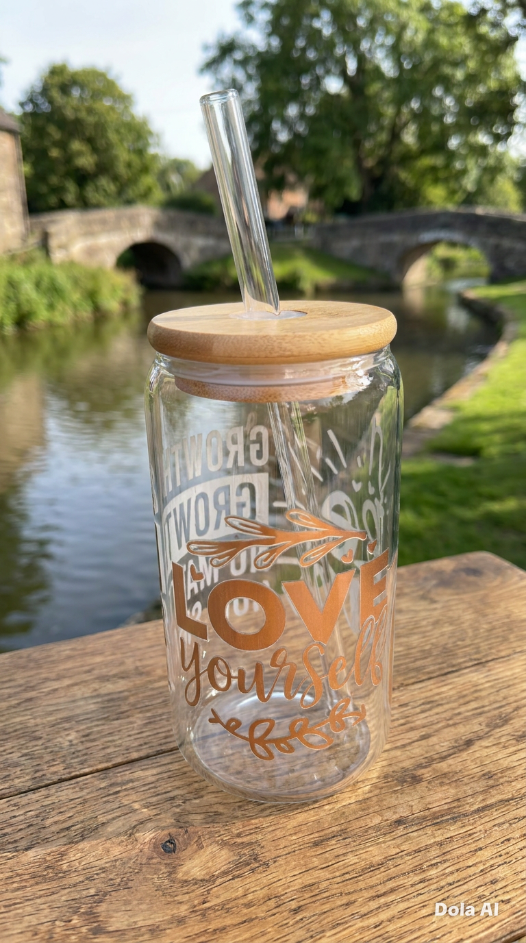 16oz Glass Tumbler - Inspirational Quotes
