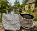 Handmade Leaf Print Tote Bag