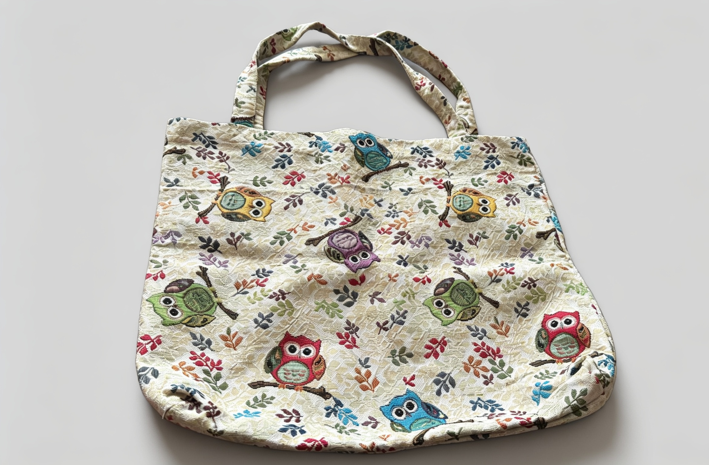 Owl Print Tote Bag