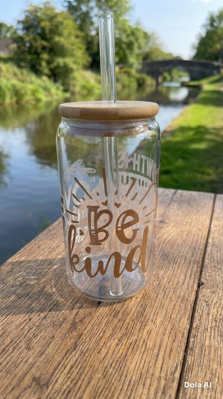 16oz Glass Tumbler - Inspirational Quotes