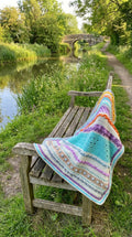 Hand Crocheted Textured Stripe Blanket