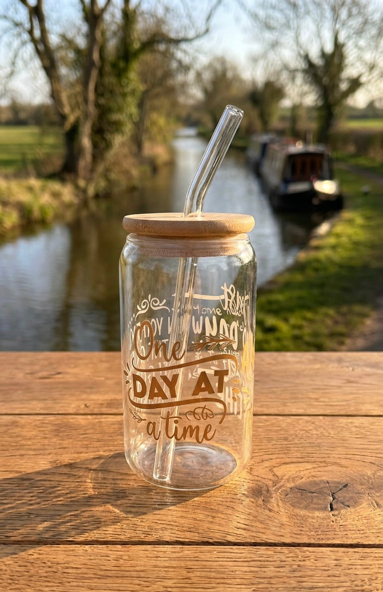 16oz Glass Tumbler - Inspirational Quotes