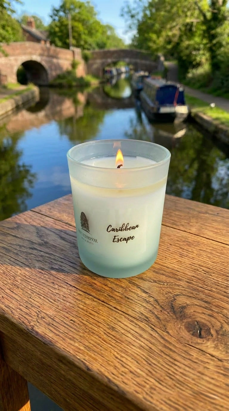 Hand Poured Scented Candle - Caribbean Escape 7oz