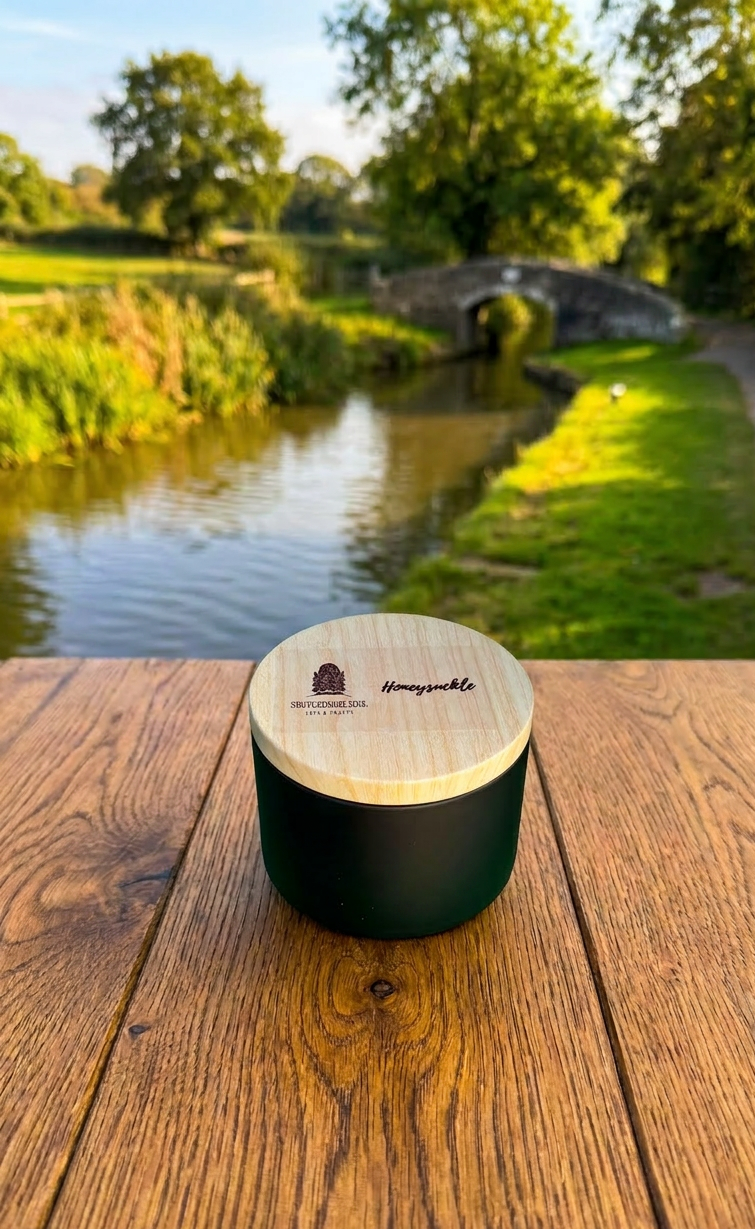 Hand Poured Scented Candle - Honeysuckle 8oz