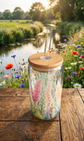 16oz Glass Tumbler - Wildflowers